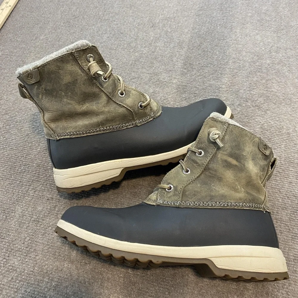 Sperry Boots Womens Size 8‎ Brown Water Resistant Wool Lined Winter STS82667